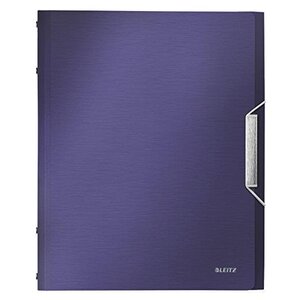 Trieur Style 12 Touches en Polypropylène Effet brossé Bleu LEITZ