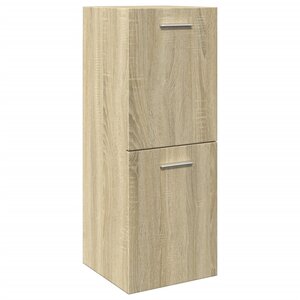 vidaXL Armoire de salle de bain Chêne sonoma 30x30x80 cm Aggloméré