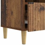 vidaXL Meuble TV 102 x 34 5 x 50 cm Bois ancien Bois d'ingénierie