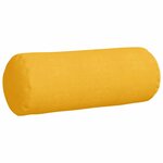 vidaXL Coussins d'accent 2 Pièces Jaune clair Ø 25 x 70 cm