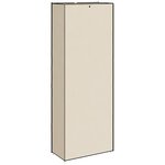 vidaXL Armoire à chaussures Crème 60x30x166 cm Tissu