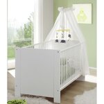 Lit bébé 70 x 140 cm + commode à langer + armoire
