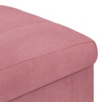 vidaXL Ottoman avec rangement 40 x 40 x 45 cm Velours