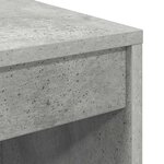 vidaXL Bureau Gris béton 80 x 40 x 76 cm Bois d'ingénierie