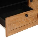 vidaXL Meuble TV Marron clair 105 x 33 x 46 cm bois de manguier massif