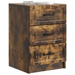 vidaXL Cabinet de chevet Chêne fumé 43 x 41 x 63 5 cm