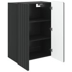 vidaXL Armoire Murale Noir 66 x 34 5 x 92 cm Bois d'ingénierie