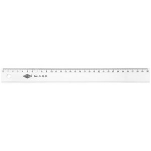 WEDO Règle plate  300 mm  en plastique  transparente