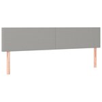 vidaXL Sommier à lattes de lit et matelas gris clair 120x190 cm tissu