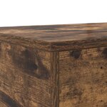 Tiroirs de lit vidaXL Chêne fumé 200x36 5x16 5 cm Bois technique