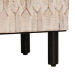 vidaXL Buffet 2 Pièces Finition Lavage Blanc 60 x 33 x 75 cm