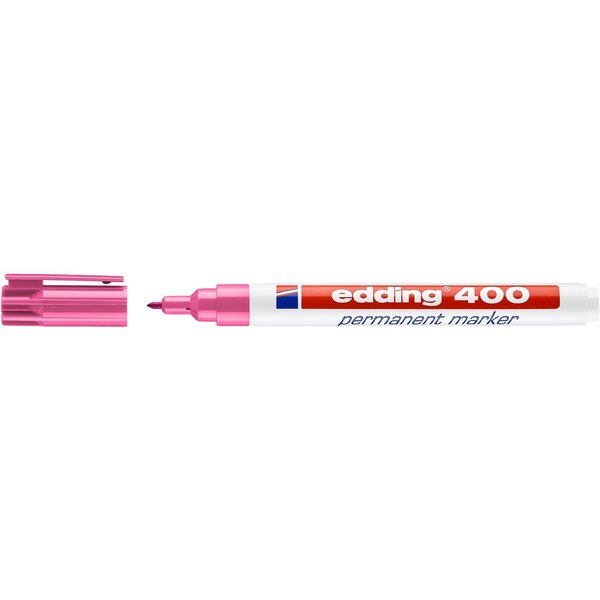 Marqueur Permanent 400 Rose Pointe Fine 1 mm EDDING