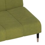 vidaXL Canapé-lit à 2 places vert clair velours
