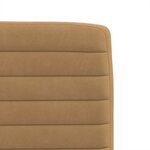 vidaXL Chaises à manger lot de 2 Marron Velours