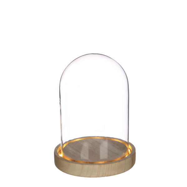 Cloche lumineuse avec LED Diam 12.5 cm