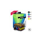 Cartouche compatible brother lc125/lc127xlvalbp pack 4 cartouches noir/couleurs