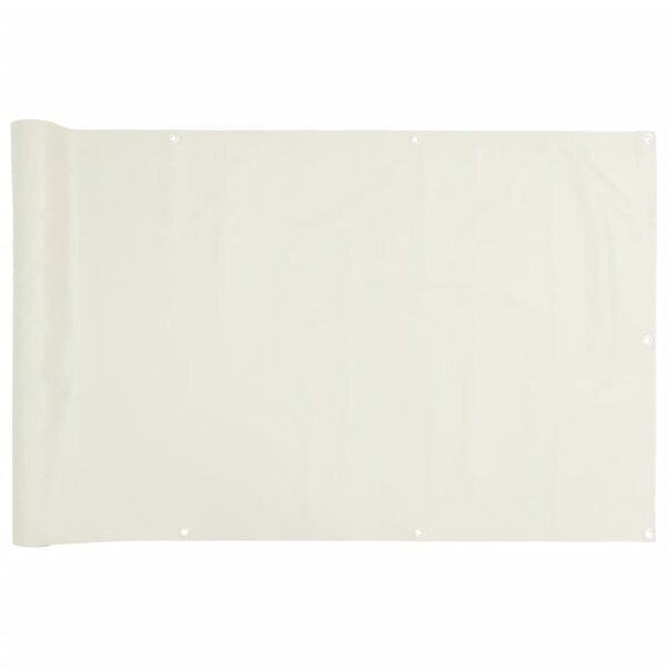 vidaXL Écran d'intimité de balcon blanc 600x120 cm PVC