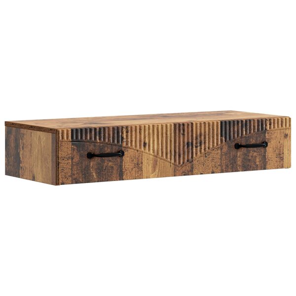 vidaXL Table d'appoint murale 87 5 x 34 5 x 17 cm Bois d'ingénierie