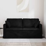 vidaXL Canapé Noir 158 x 78 x 80 cm Velours