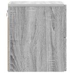 vidaXL Cabinet de chevet mural 2 Pièces Sonoma gris 34 5 x 33 x 40 cm