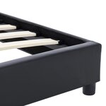 vidaXL Cadre de lit sans matelas noir similicuir 140x200 cm