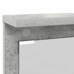 vidaXL Porte-manteau mural avec étagère Gris béton 84 x 10 x 80 cm
