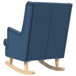 vidaXL Chaise à bascule Bleu 62 x 80 x 85 cm tissu