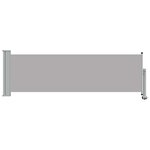 vidaXL Auvent latéral rétractable de patio 80x300 cm Gris