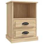 vidaXL Tables de chevet 2 Pièces chêne sonoma 43x36x60 cm