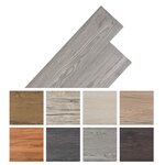 vidaXL Dalles de plancher PVC autoadhésif 5 21 m² 2 mm gris foncé