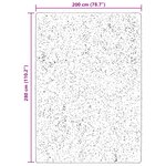 vidaXL Tapis doux à poils moyens et lavable HUARTE Marron 200 x 280 cm