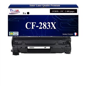 T3AZUR -Toner compatible avec HP CF283X (83X) pour HP LaserJet Pro M201dw  M201n  M225dn  M225dw