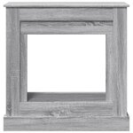VidaXL Cadre de cheminée sonoma gris 90x30x90 cm bois d'ingénierie