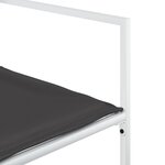 vidaXL Ensemble à manger de jardin avec coussins 15Pièces blanc textilène