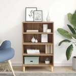 vidaXL Buffet Chêne artisanal 57 x 35 x 89.5 cm Bois d'ingénierie