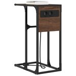 vidaXL Cabinet de chevet Chêne brun 41 5 x 26 x 60 5 cm