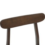 vidaXL Chaise de salle à manger 2 Pièces Marron foncé et lumière