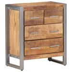 vidaXL Buffet 60x35x70 cm Bois de manguier brut