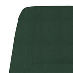 vidaXL Chaise de relaxation Vert foncé Tissu