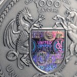 Pièce de monnaie en Argent 1000 Satoshi g 62.2 (2 oz) Millésime 2025 United Crypto States THE CREATOR