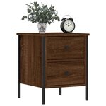 vidaXL Tables de chevet 2Pièces chêne marron 40x42x50cm bois d'ingénierie