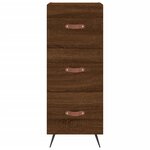 vidaXL Buffet Chêne marron 34 5x34x90 cm Bois d'ingénierie