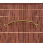 vidaXL Boîtes de rangement en bambou 4 Pièces Marron