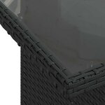 vidaXL Salon de jardin 10 Pièces avec coussins noir résine tressée