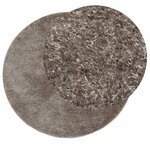 vidaXL Tapis ISTAN à poils longs aspect brillant gris Ø 160 cm