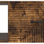 vidaXL Table basse Chêne fumé 90 x 50 x 40 cm Bois d'ingénierie