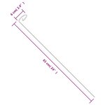 vidaXL Piquets pour plantes de jardin 20 Pièces vert foncé 61 cm acier