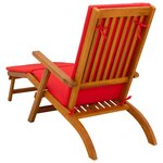 vidaXL Chaise longue inclinable et pliable 55 x 146 x 91 cm
