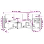 vidaXL Ensemble de canapés d'extérieur 4 pc Blanc et Beige