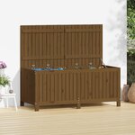 vidaXL Boîte de rangement de jardin Marron miel 147x68x64 cm Bois pin